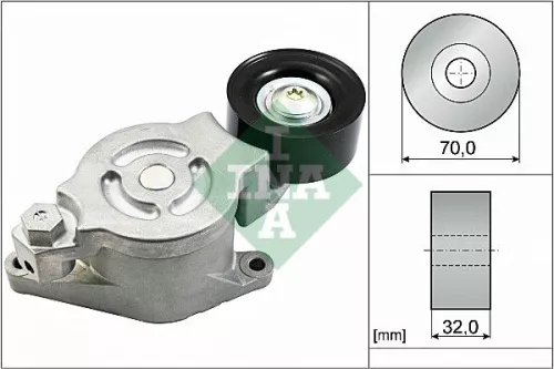 Schaeffler INA Schaeffler INA 534 0538 10 Ina Belt Tensioner V-ribbed Belt For Mazda 3 6 Cx-7 