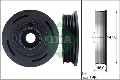 Schaeffler INA Schaeffler INA 544 0098 10 Ina Crankshaft Pulley for Nissan Opel Renault Vauxhall Espace Interstar Mas 