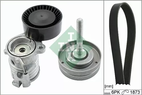 INA V-Ribbed Belt Set for SEAT SKODA VW AMEO CORDOBA FABIA FOX IBIZA POLO RAPID 