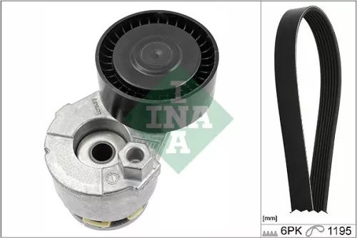 INA V-Ribbed Belt Set for NISSAN KICKS NOTE NV200 NV200 / EVALIA PULSAR QASHQAI 