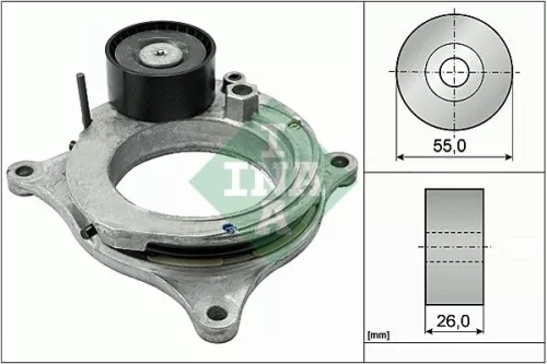 Ina Belt Tensioner V-ribbed Belt For Alpina Bmw Bmw (Brilliance) 1 2 3 3 Series 
