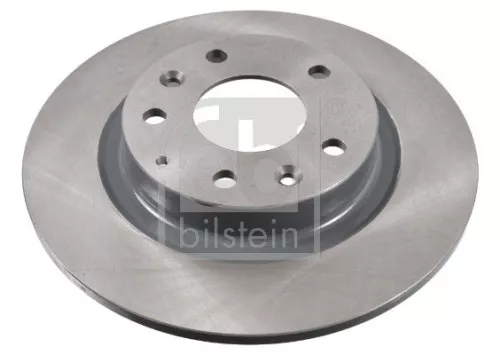 2x Febi Brake Discs Rear Solid Brake Disc For Mazda Cx-3
