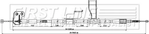FIRST LINE FIRST LINE (FKB3894) Cable Pull, parking brake 