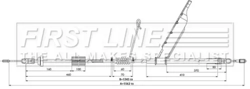 FIRST LINE FIRST LINE (FKB3897) Cable Pull, parking brake 