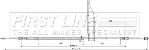 FIRST LINE FIRST LINE (FKB3898) Cable Pull, parking brake 