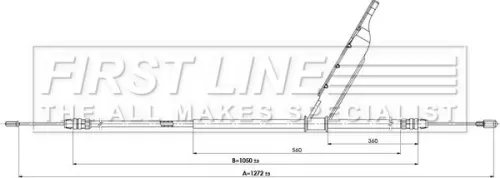 FIRST LINE FIRST LINE (FKB3899) Cable Pull, parking brake 