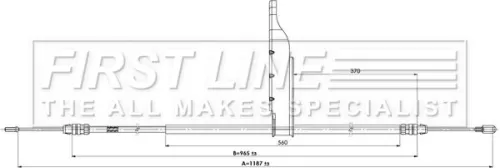 FIRST LINE FIRST LINE (FKB3900) Cable Pull, parking brake 