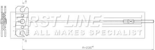 FIRST LINE FIRST LINE (FKB3901) Cable Pull, parking brake 
