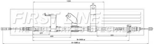 FIRST LINE FIRST LINE (FKB3902) Cable Pull, parking brake 