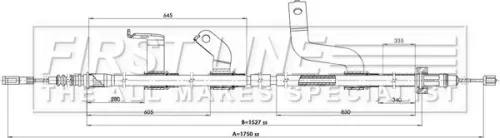 FIRST LINE FIRST LINE (FKB3903) Cable Pull, parking brake 