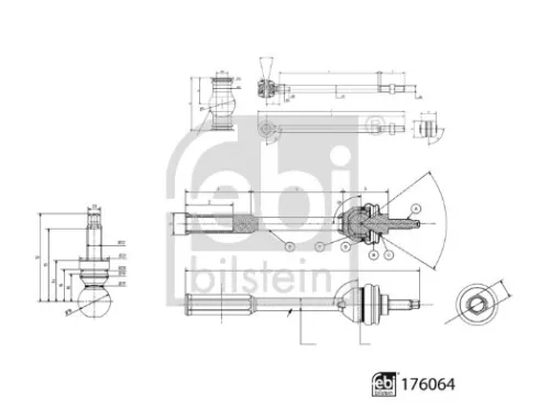 FEBI BILSTEIN FEBI BILSTEIN 176064 Tie Rod 