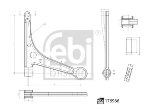 FEBI BILSTEIN FEBI BILSTEIN 176966 Control/Trailing Arm, wheel suspension 