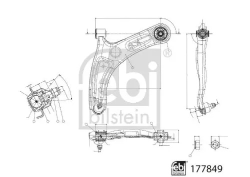 FEBI BILSTEIN FEBI BILSTEIN 177849 Control/Trailing Arm, wheel suspension 