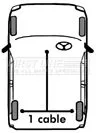 FIRST LINE FIRST LINE (FKB6003) Cable Pull, parking brake 