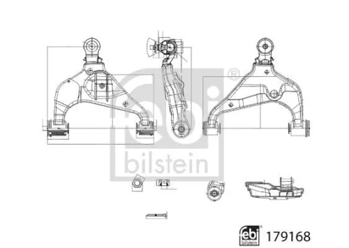 FEBI BILSTEIN FEBI BILSTEIN 179168 Control/Trailing Arm, wheel suspension 