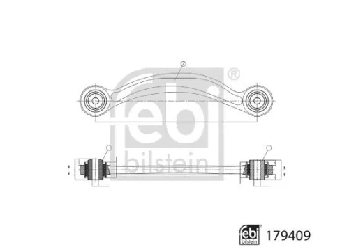 FEBI BILSTEIN FEBI BILSTEIN 179409 Control/Trailing Arm, wheel suspension 