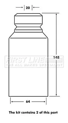 FIRST LINE FIRST LINE FPK7035  FIRST LINE Dust Cover Kit shock absorber 
