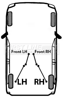 FIRST LINE FIRST LINE (FKB6028) Cable Pull, parking brake 