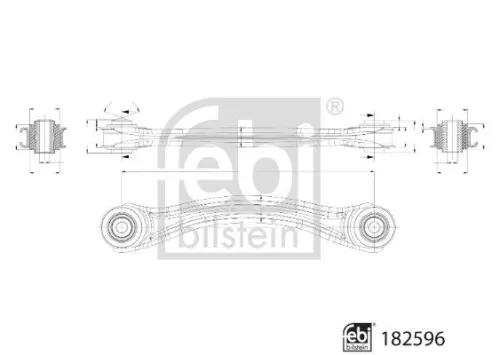 Control/Trailing Arm, wheel suspension