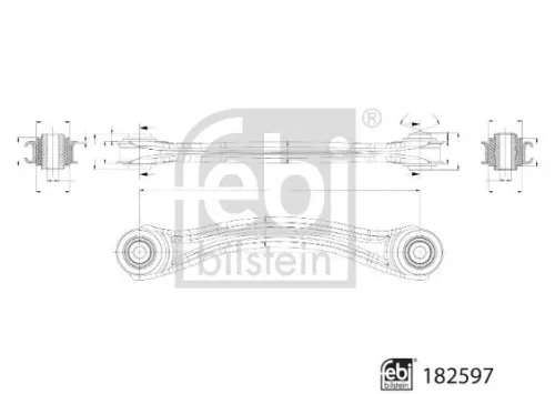 Control/Trailing Arm, wheel suspension
