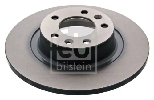 2x Febi Rear Solid Brake Discs For Peugeot 407