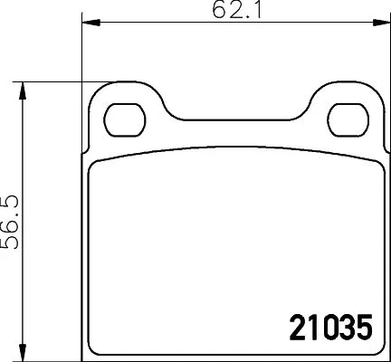1x MINTEX MDB1068 Brake Pad Set