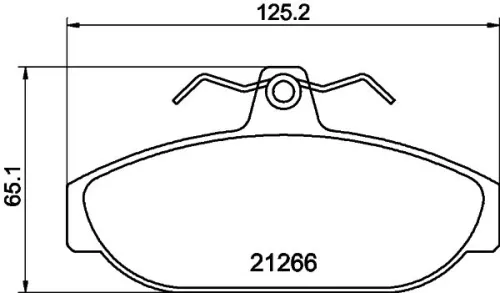 1x MINTEX MDB1229 Brake Pad Set