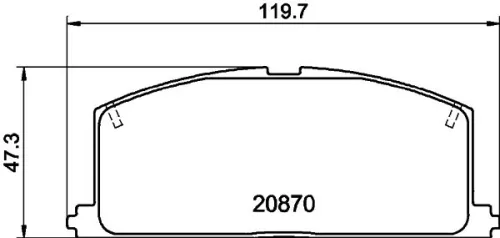 1x Brake Pad Set, disc brake