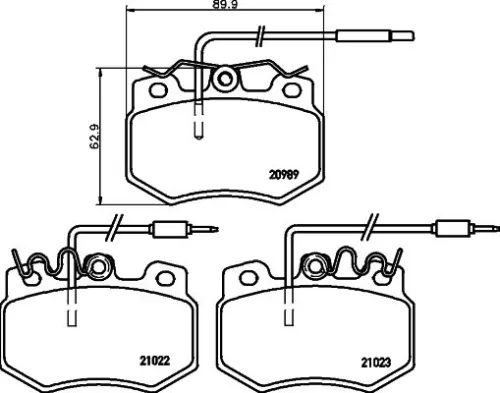 MINTEX MINTEX (MDB1327) 1x  MINTEX Brake Pad Set 