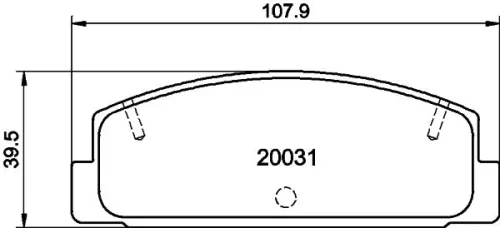 MINTEX MINTEX (MDB1350) 1x  MINTEX Brake Pad Set 