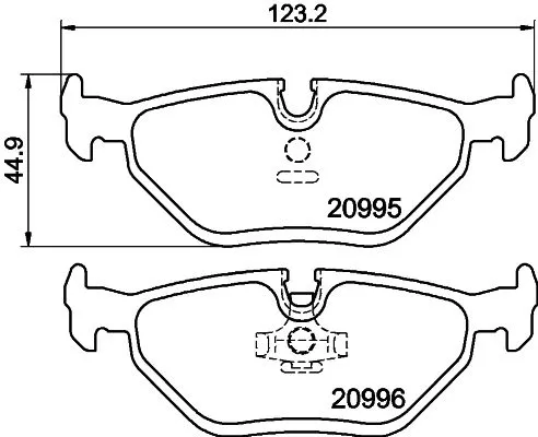1x  MINTEX Brake Pad Set
