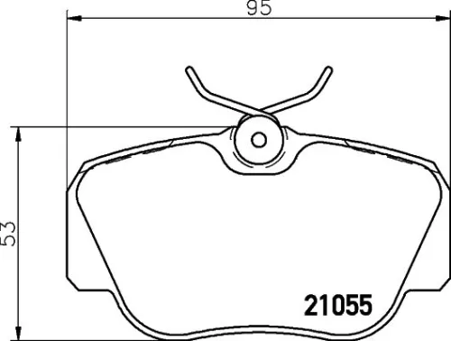 1x  MINTEX Brake Pad Set