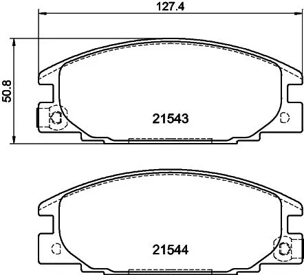 1x  MINTEX Brake Pad Set