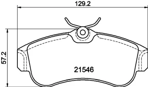 1x MINTEX MDB1423 Brake Pad Set