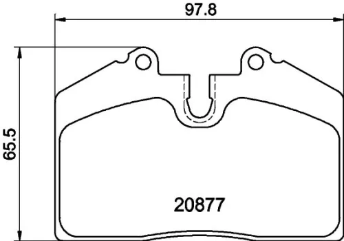 1x  MINTEX Brake Pad Set