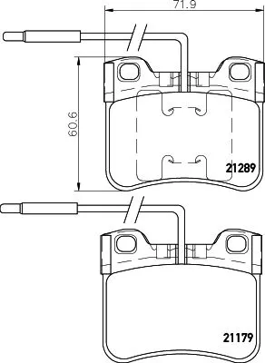 1x  MINTEX Brake Pad Set
