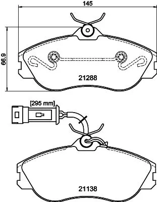 MINTEX MINTEX (MDB1485) 1x  MINTEX Brake Pad Set 