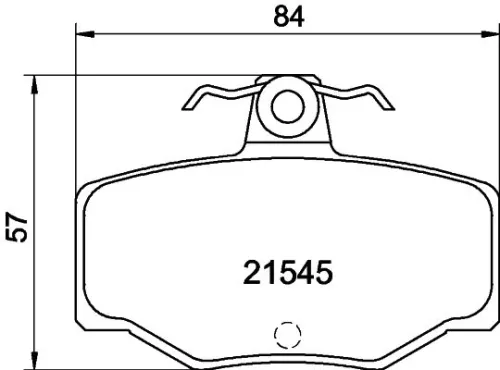 1x  MINTEX Brake Pad Set