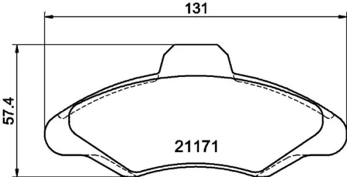 MINTEX MINTEX (MDB1493) 1x  MINTEX Brake Pad Set 