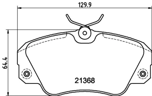1x  MINTEX Brake Pad Set