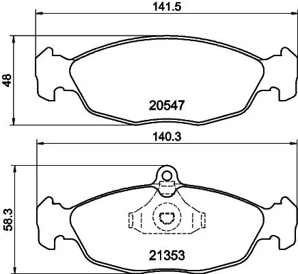 MINTEX MINTEX (MDB1556) 1x  MINTEX Brake Pad Set 
