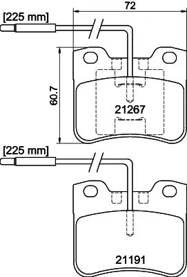 MINTEX MINTEX (MDB1557) 1x  MINTEX Brake Pad Set 