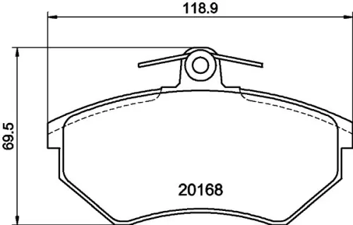 MINTEX MINTEX (MDB1571) 1x  MINTEX Brake Pad Set 