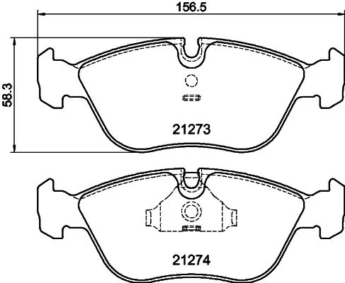 1x  MINTEX Brake Pad Set