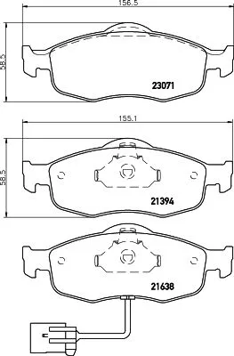 1x  MINTEX Brake Pad Set