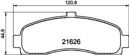 1x  MINTEX Brake Pad Set