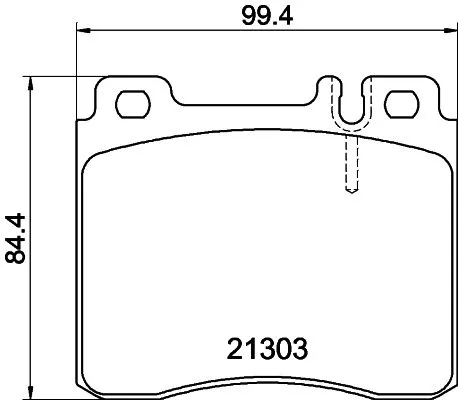 MINTEX MINTEX (MDB1625) 1x  MINTEX Brake Pad Set 