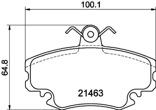 1x  MINTEX Brake Pad Set