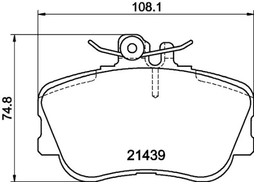 1x  MINTEX Brake Pad Set