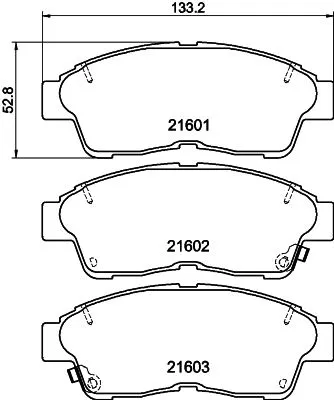 MINTEX MINTEX MDB1658 1x MINTEX MDB1658 Brake Pad Set 